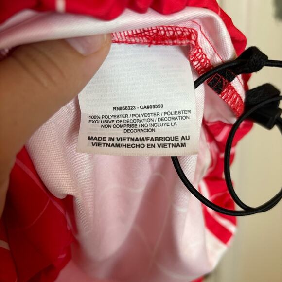 NWOT Nike Red White Plaid Golf Vest with Adjustable Waistband Mens Medium - Picture 5 of 7